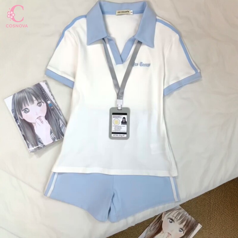 Polo Shirt Slim - Japanese Sweet Academy Style Polo Shirt