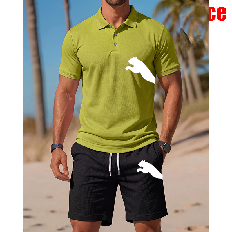 Men'S Fashion Polo - Men's Casual Short-Sleeved Polo Shirt And