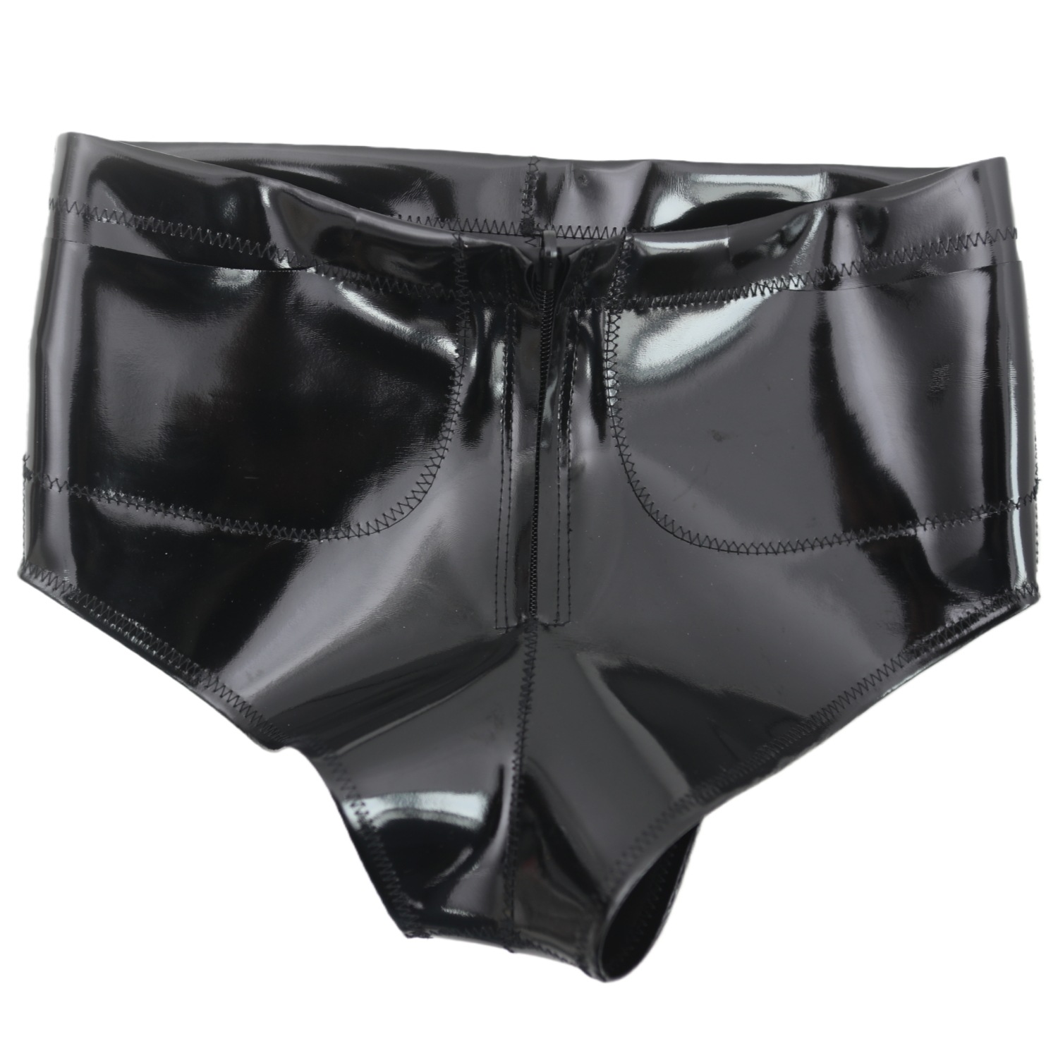 Men'S Fashion And Style - Women Men Glossy Pocket Shorts Mid-Rise