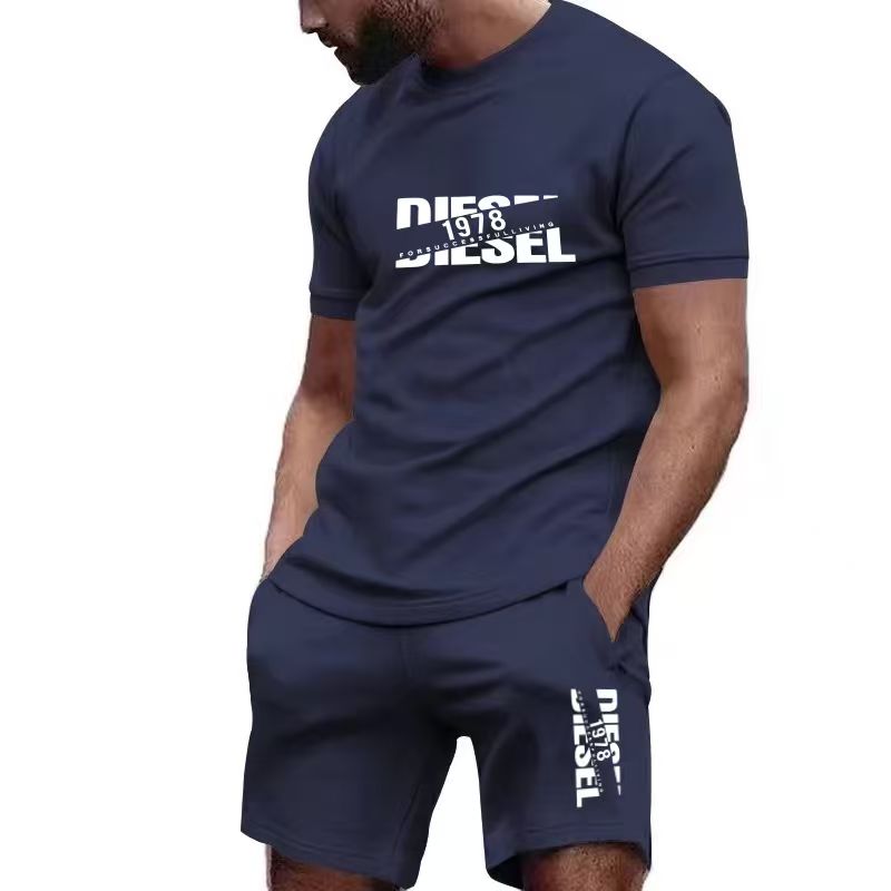 Men'S Fashion Looks - 2026 new summer men's T-shirt+shorts set