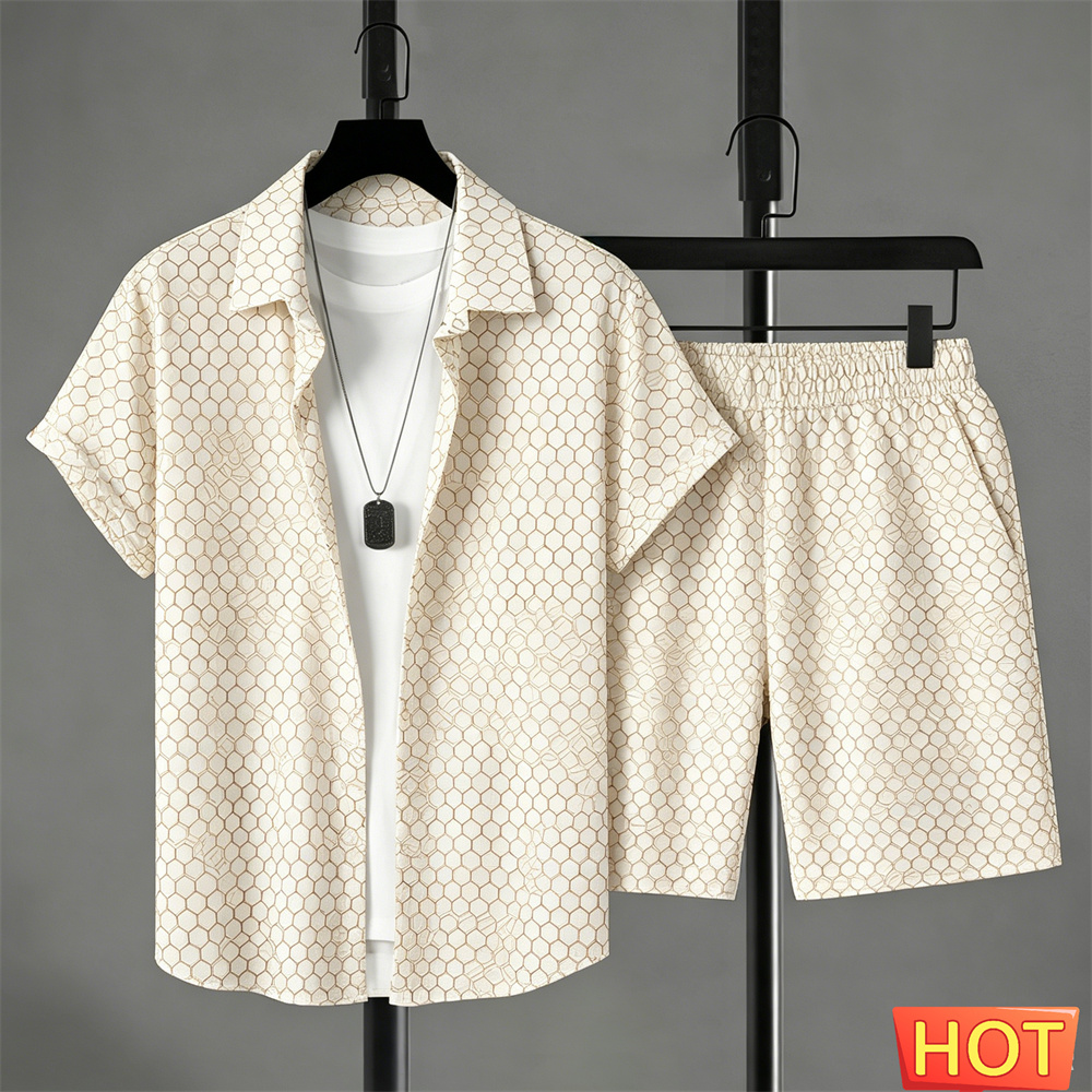 Men'S Fashion Looks - Summer Outfits Man Shirt Set Gradient