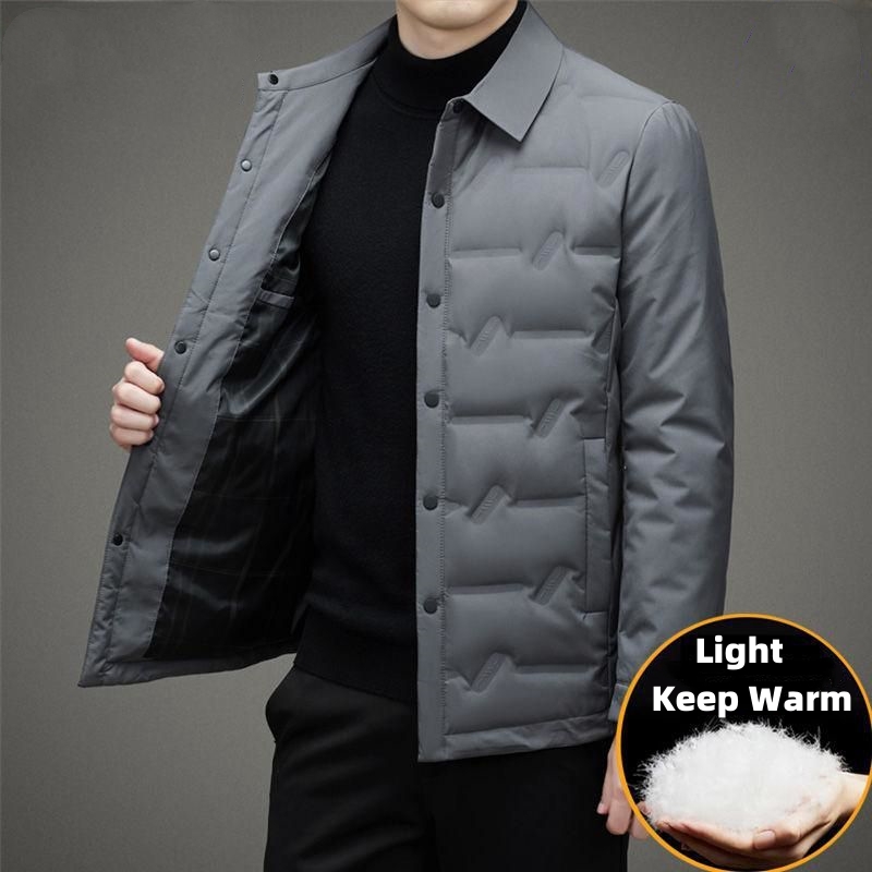 Men'S Fashion Light Jacket - Man Light Weight Down Coats Casual