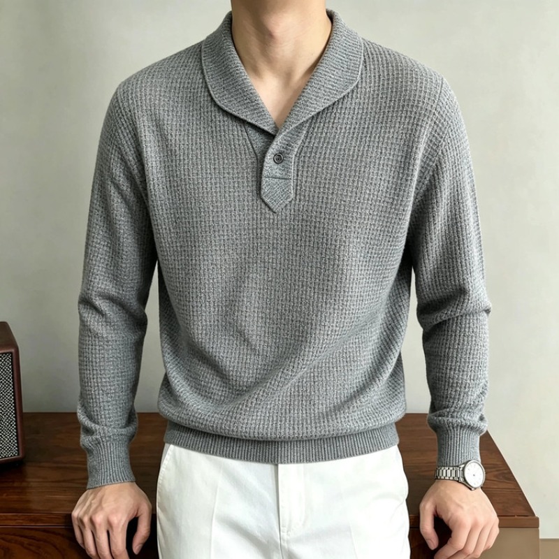 Polo Shirt Slim - New Men's Long Sleeve Polo Shirt