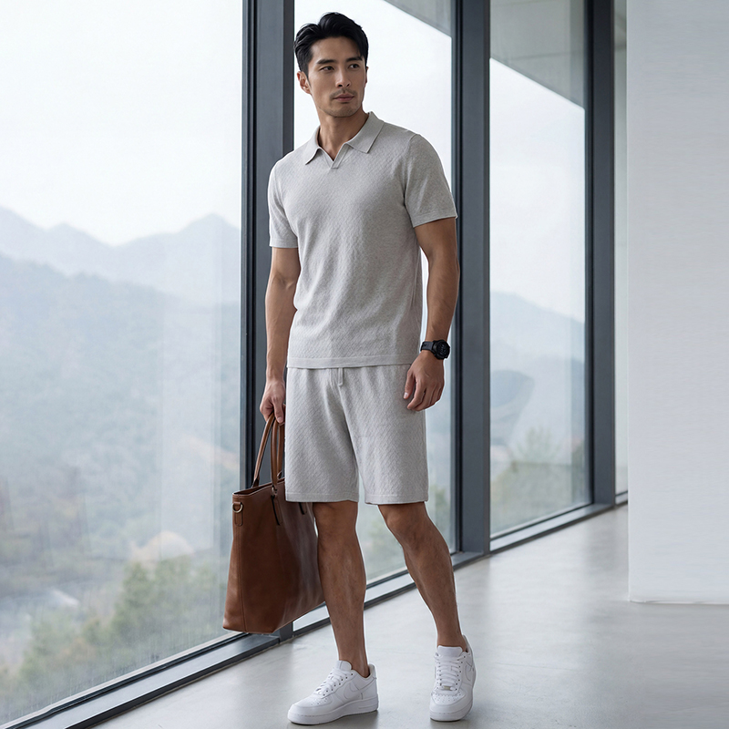 Men'S Fashion Polo - Spring And Summer High-End Men'S Suit