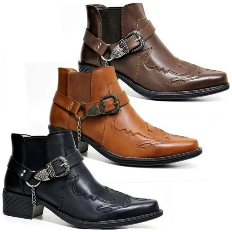 Men'S Fashion Jewelry - Fashion 2026 Men's Vintage Cowboy Boots