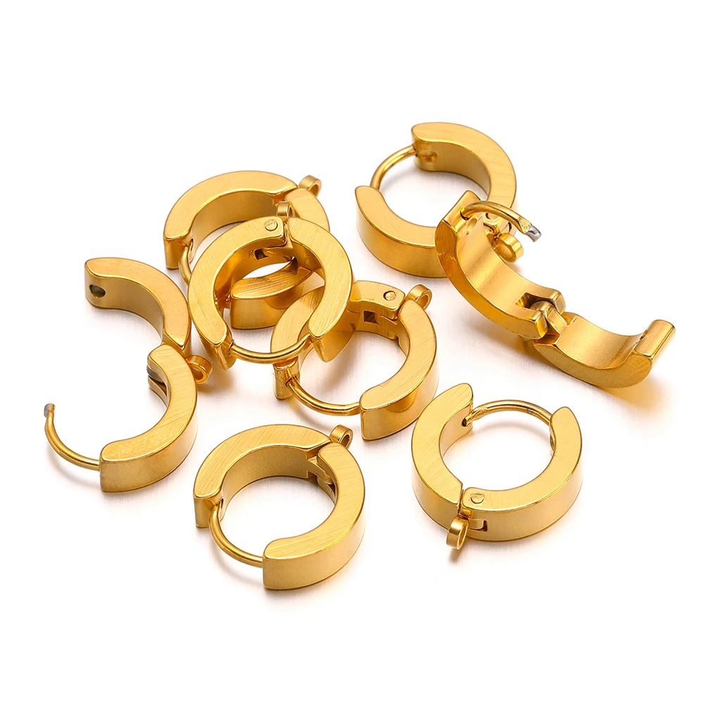 10Pcs Stainless Steel Fashion  - Men'S Fashion Jewelry ulasan dan harga