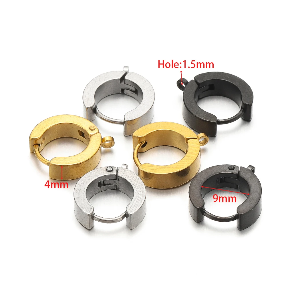 10Pcs Stainless Steel Fashion  - Men'S Fashion Jewelry ulasan dan harga