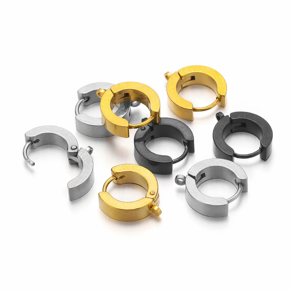 10Pcs Stainless Steel Fashion  - Men'S Fashion Jewelry ulasan dan harga