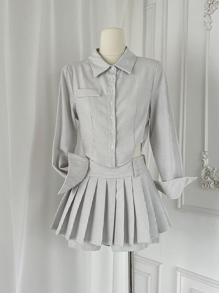 Preppy Style Outfits 2 Piece S - Polo Shirt Slim ulasan dan harga
