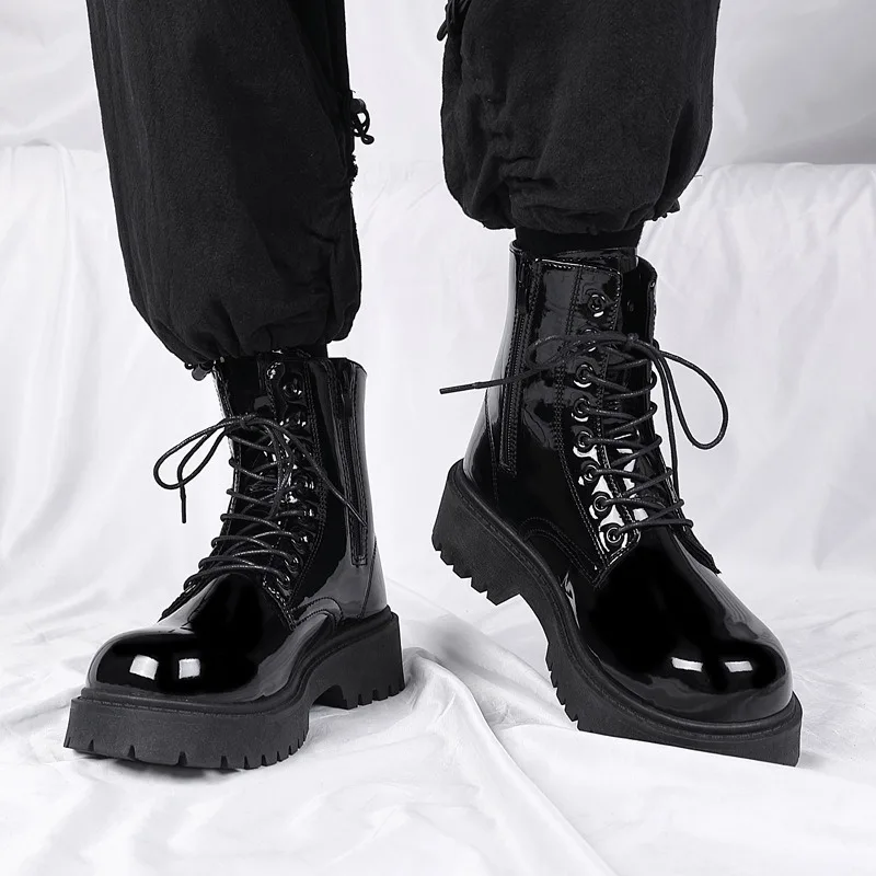 Men's High Top Boots High Qual - Fashion Men'S Boots ulasan dan harga