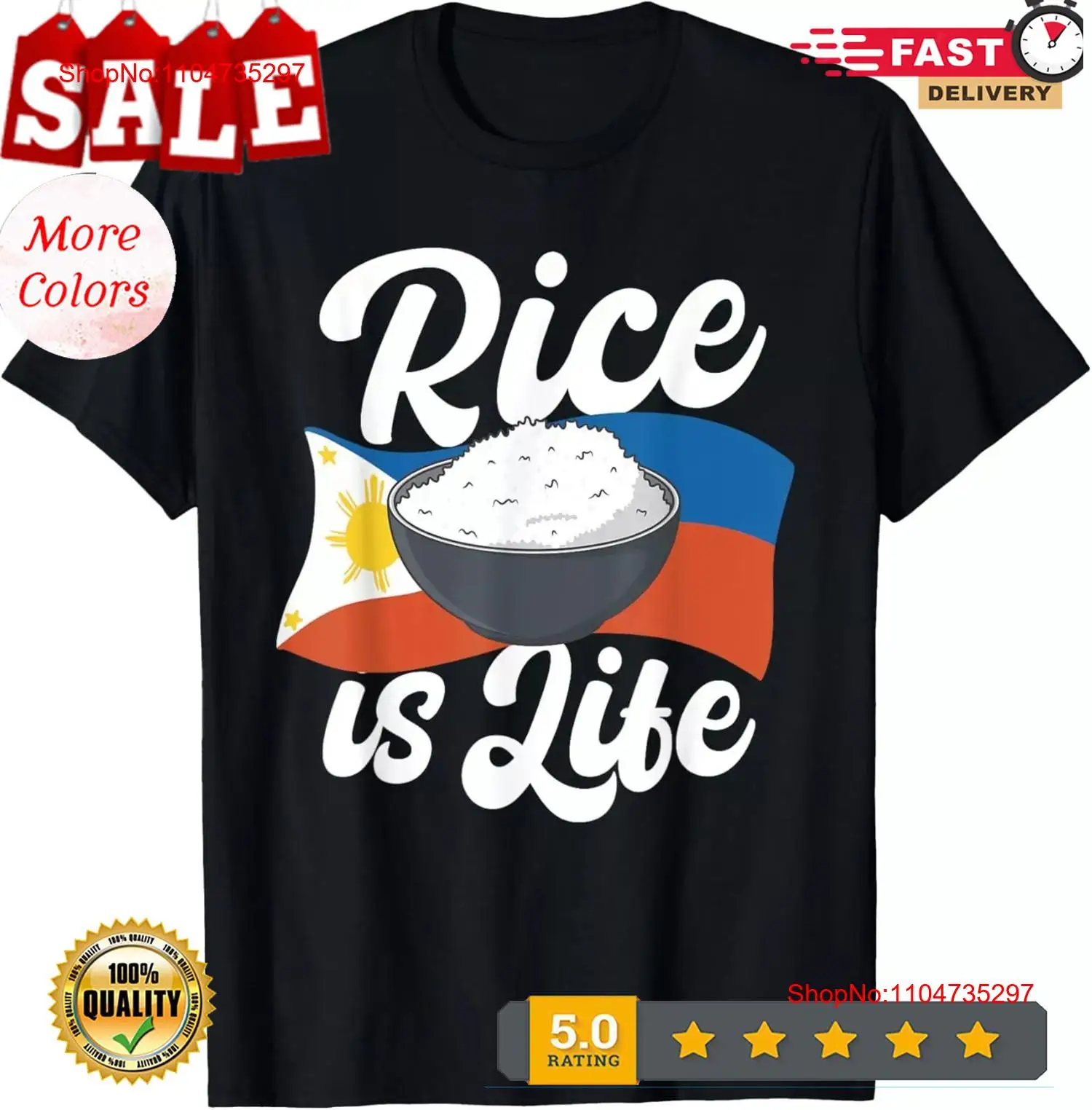 Rice Is Life Filipino Food Pro - Men'S Fashion Philippines ulasan dan harga