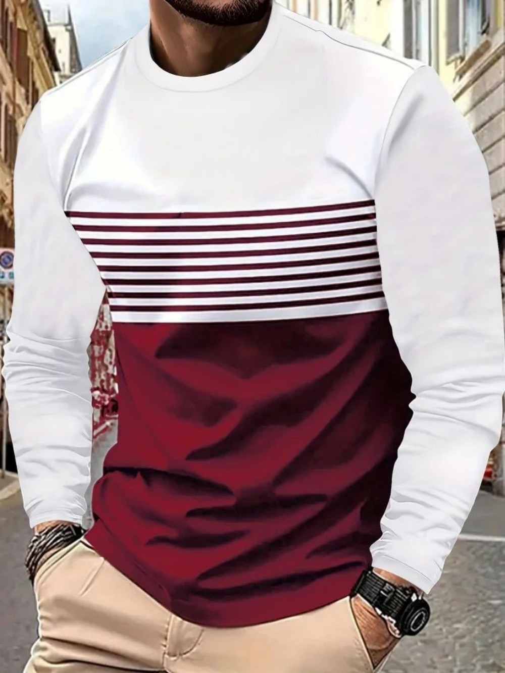 Fashionable new men's autumn s - Men'S Fashion T Shirts ulasan dan harga