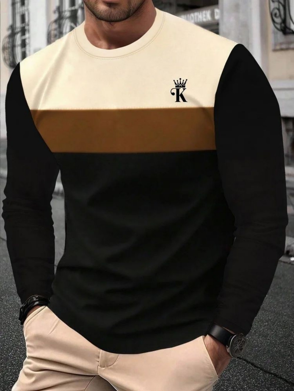 Fashionable new men's autumn s - Men'S Fashion T Shirts ulasan dan harga
