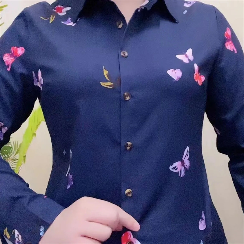Middle-Aged And Elderly Women  - Polo Shirt Slim ulasan dan harga