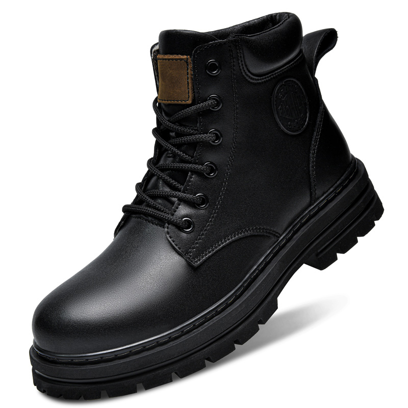 Big Size 49 50 Winter Black Le - Fashion Men'S Boots ulasan dan harga