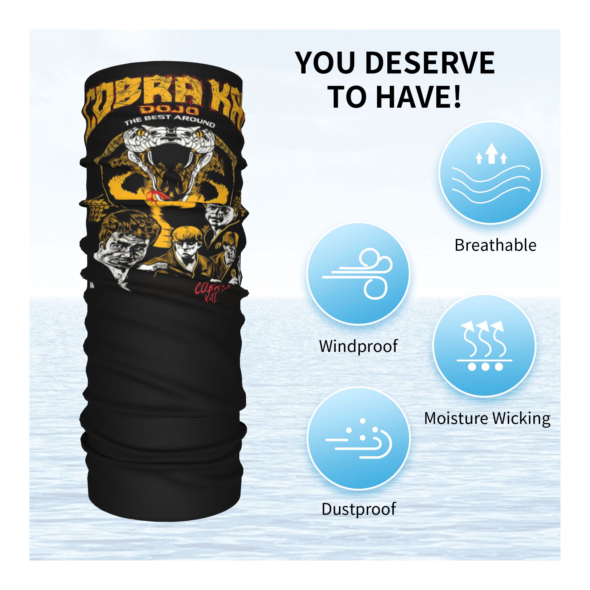 Custom Cobra Kai Bandana Neck  - Men Fashion Kids ulasan dan harga