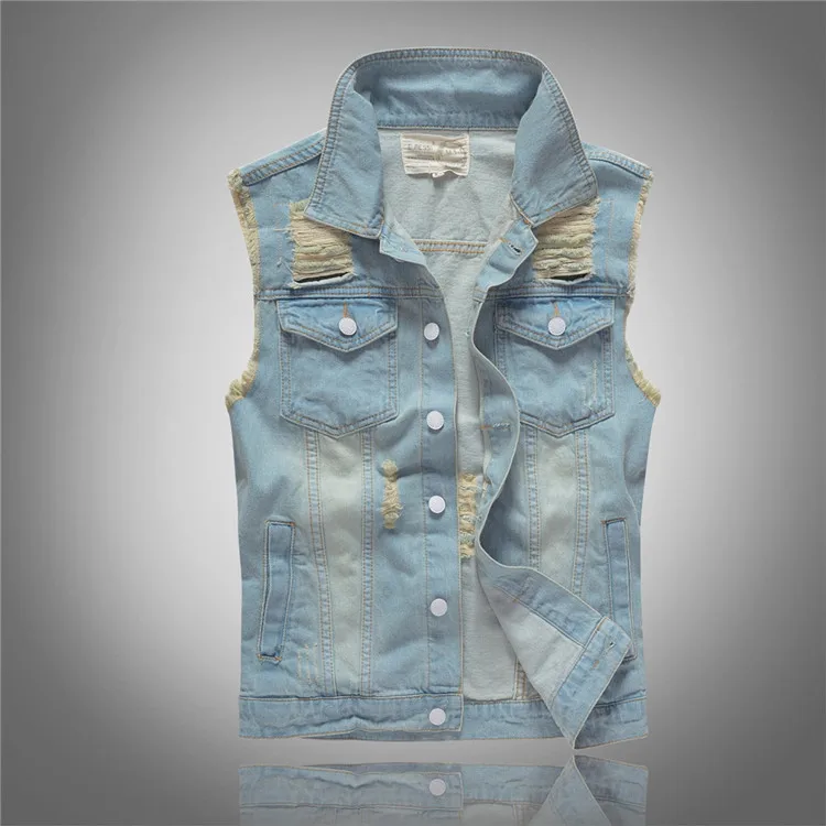 Spring Autumn New Fashion Men' - Men'S Fashion Vest With Jeans ulasan dan harga
