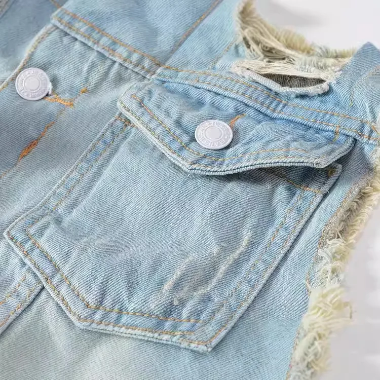 Spring Autumn New Fashion Men' - Men'S Fashion Vest With Jeans ulasan dan harga