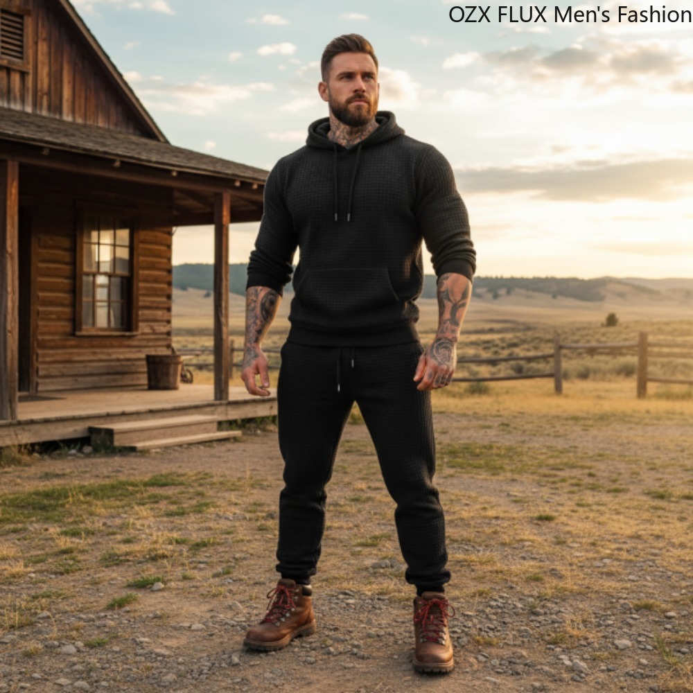3xl Autumn Winter Men 2-pcs Fa - Men'S Fashion Outfits ulasan dan harga