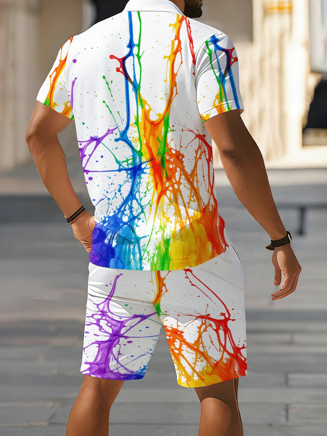2026 Summer American Men's Sho - Men'S Fashion Polo ulasan dan harga
