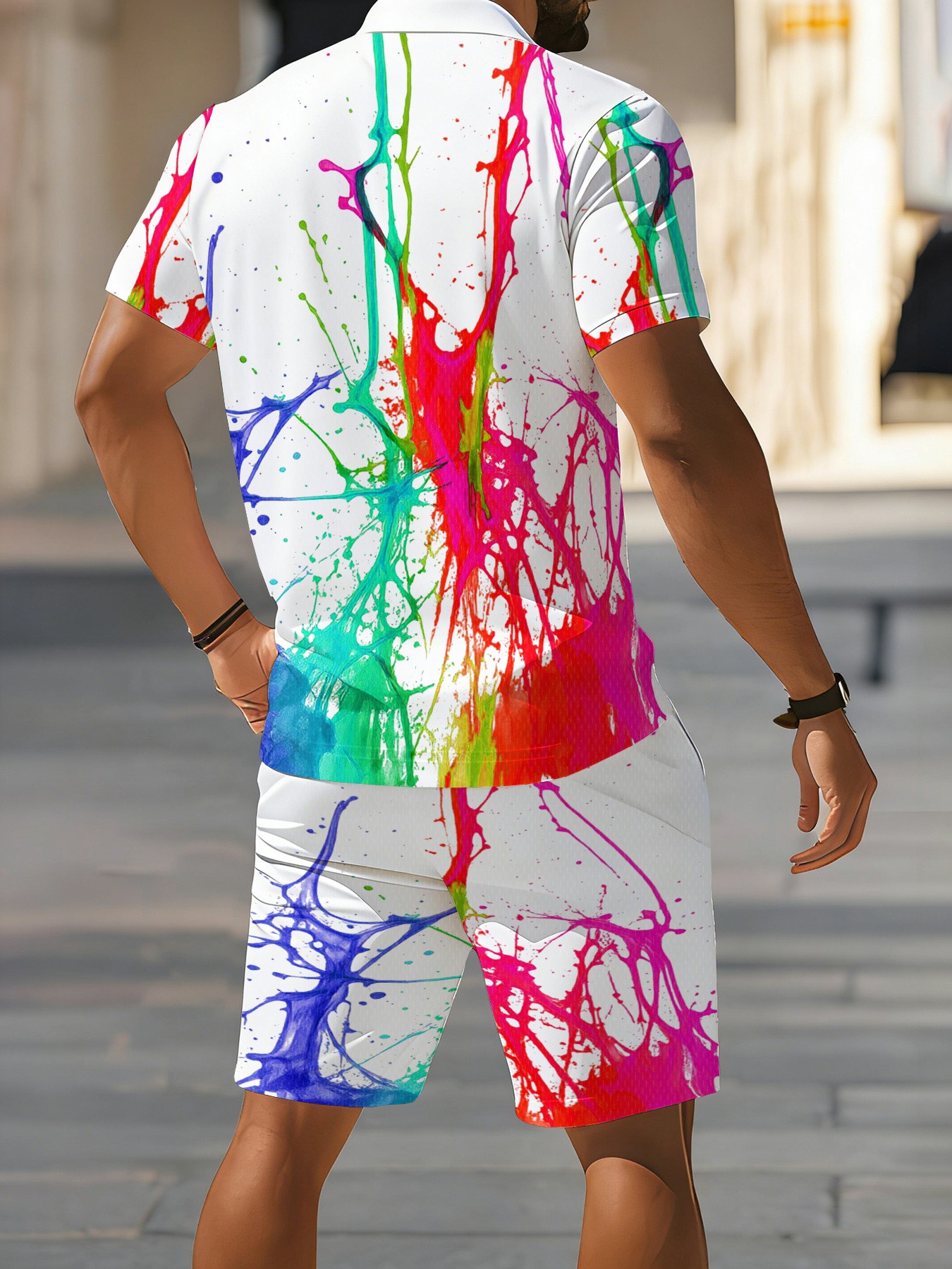 2026 Summer American Men's Sho - Men'S Fashion Polo ulasan dan harga