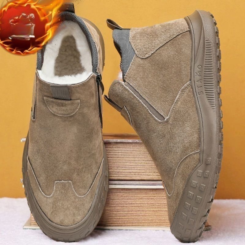 Winter Men's Shoes Plush Warm  - Men'S Fashion Loafers Shoes ulasan dan harga