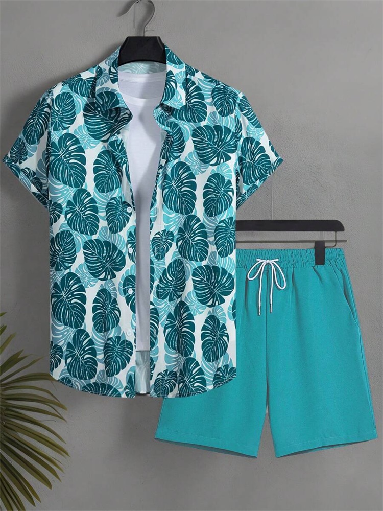 Men's Short-sleeved Shirt Set  - Men'S Fashion And Style ulasan dan harga