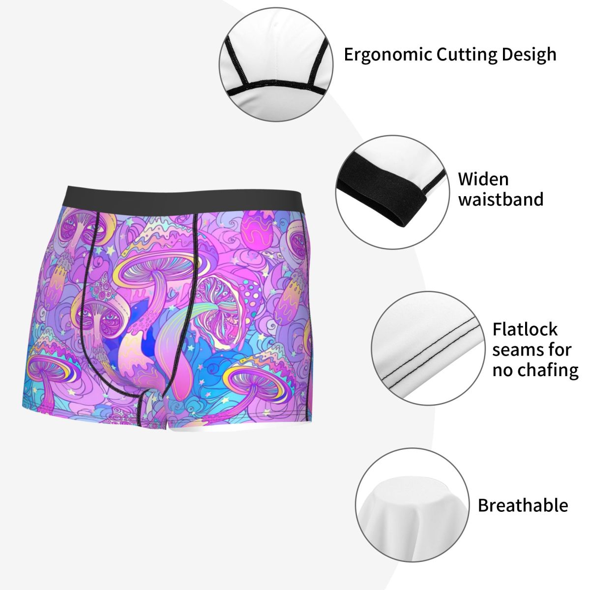 Male Fashion Psychedelic Magic - Men'S Fashion Underwear ulasan dan harga