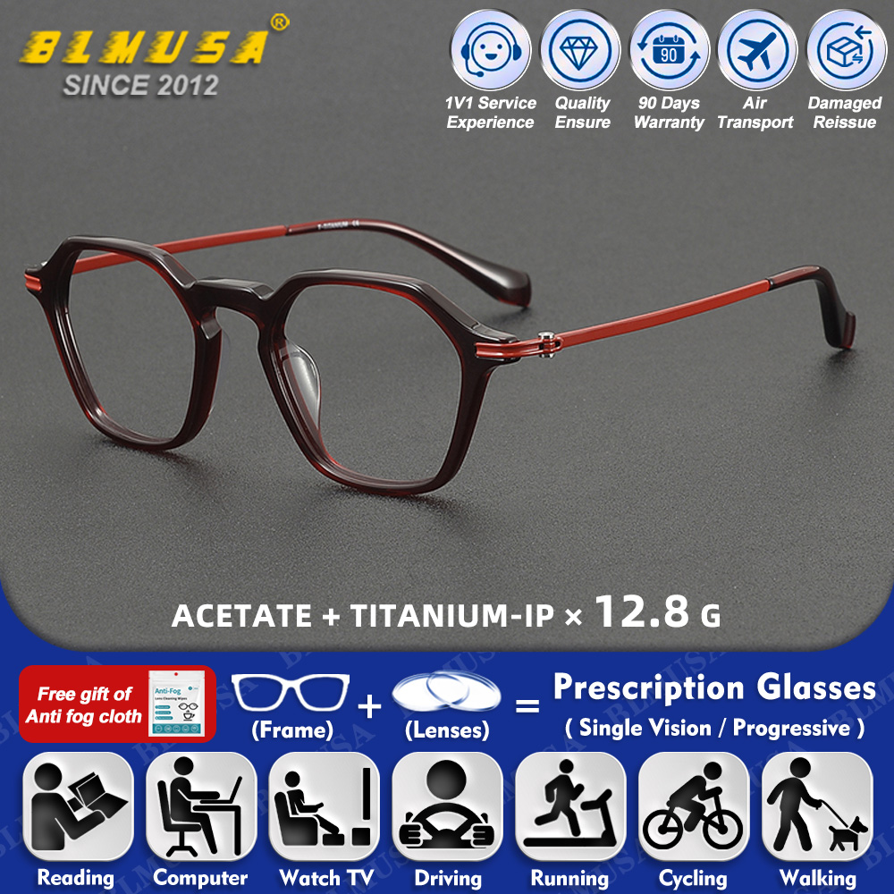 BLMUSA (S) Fashion Men Pure Ti - Mens Fashion Reading Glasses ulasan dan harga