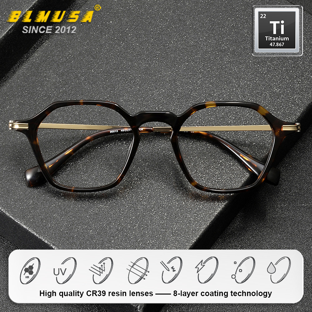 BLMUSA (S) Fashion Men Pure Ti - Mens Fashion Reading Glasses ulasan dan harga