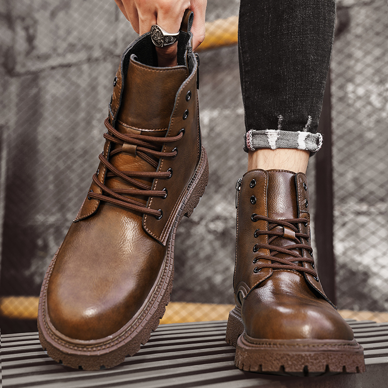 6cm Invisible Height Increasin - Fashion Men'S Boots ulasan dan harga