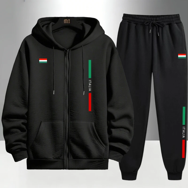 Italy Fashion Men's Set Zipper - Men'S Fashion Outfits ulasan dan harga