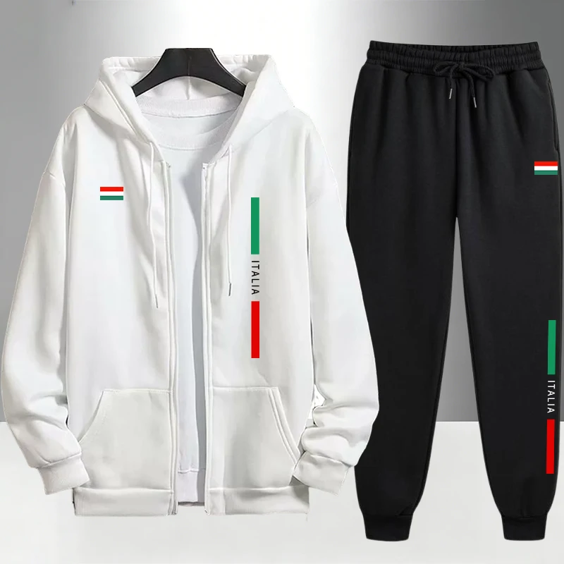 Italy Fashion Men's Set Zipper - Men'S Fashion Outfits ulasan dan harga