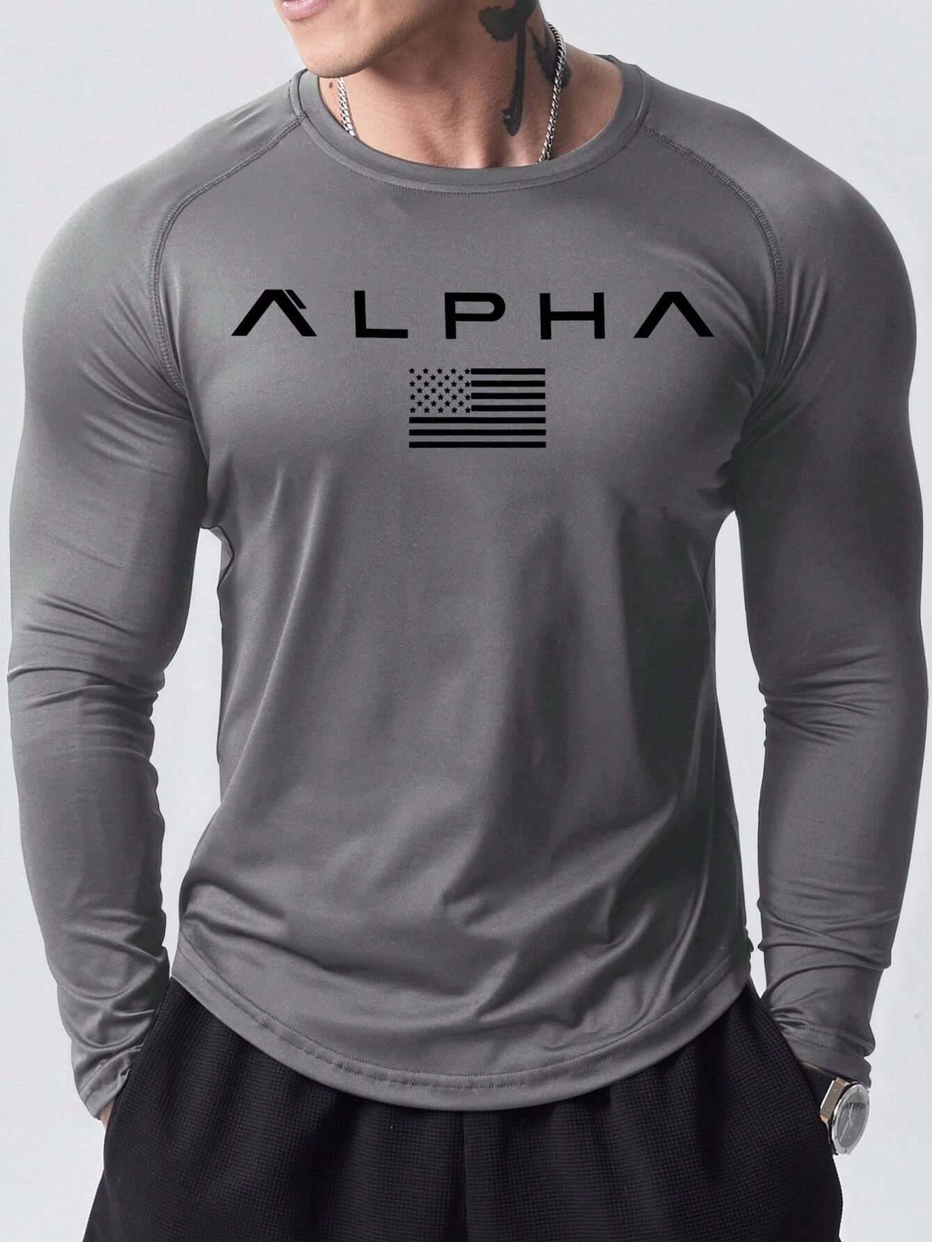 New men's long-sleeved T-shirt - Men'S Fashion T Shirts ulasan dan harga