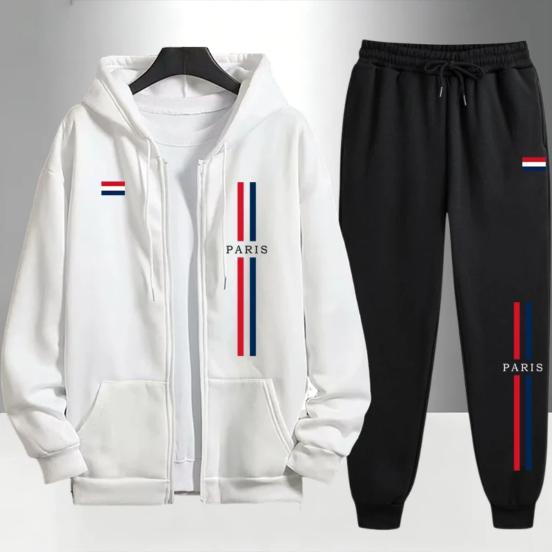 Paris Fashion Men's Set Zipper - Men'S Fashion Outfits ulasan dan harga