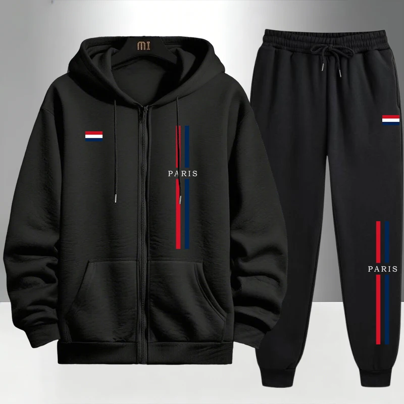 Paris Fashion Men's Set Zipper - Men'S Fashion Outfits ulasan dan harga