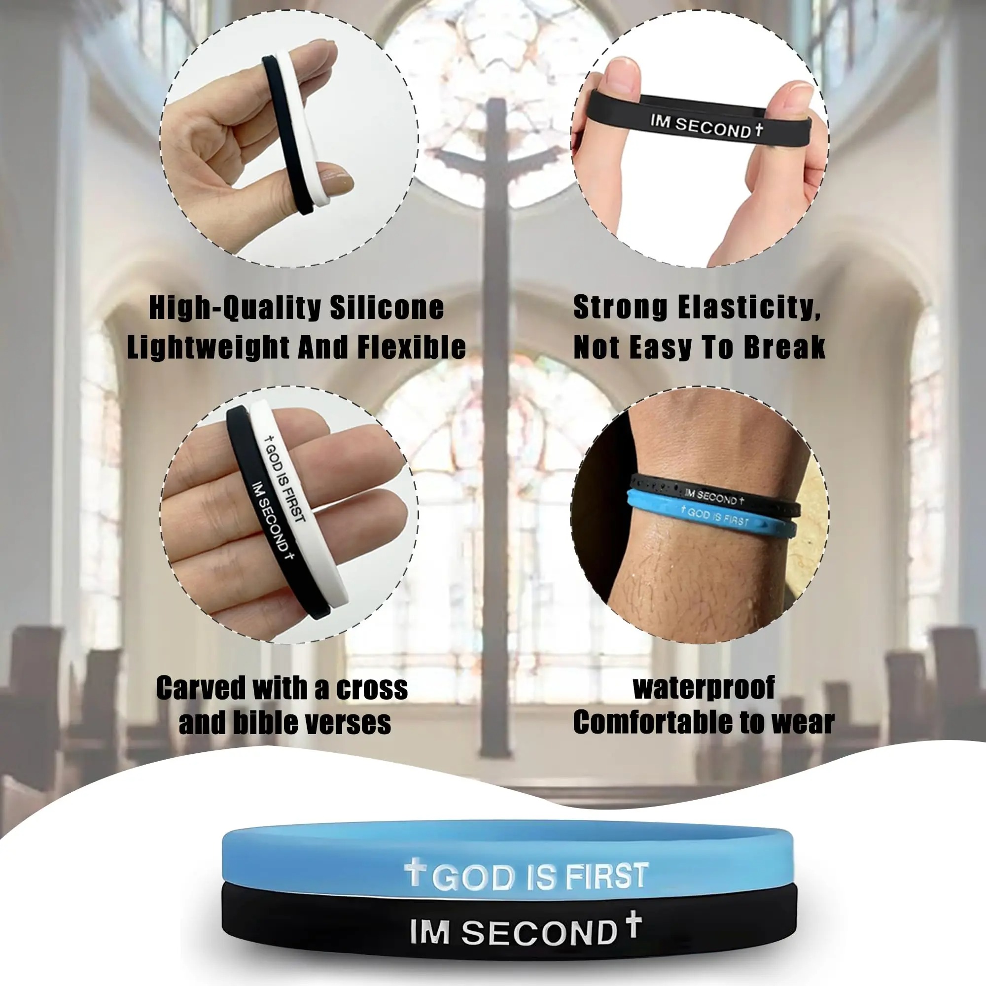 6-pack-GOD IS FIRST BRACELET I - Men'S Fashion Easter ulasan dan harga