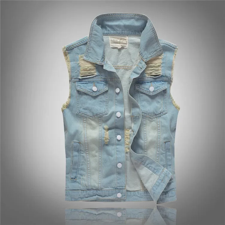 LIBIELIY Spring Autumn New Fas - Men'S Fashion Vest With Jeans ulasan dan harga