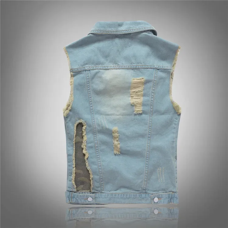 LIBIELIY Spring Autumn New Fas - Men'S Fashion Vest With Jeans ulasan dan harga