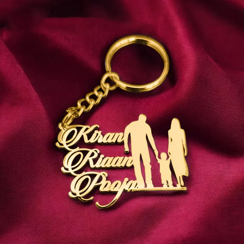 Custom Family Number Name Keyc - Men'S Fashion Gold Chain ulasan dan harga