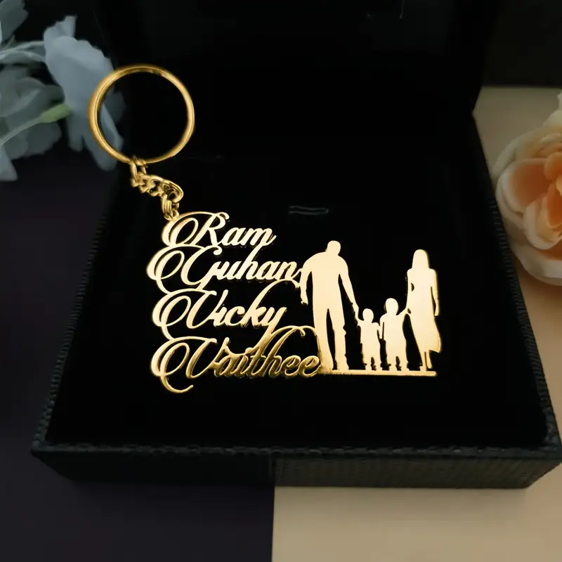 Custom Family Number Name Keyc - Men'S Fashion Gold Chain ulasan dan harga