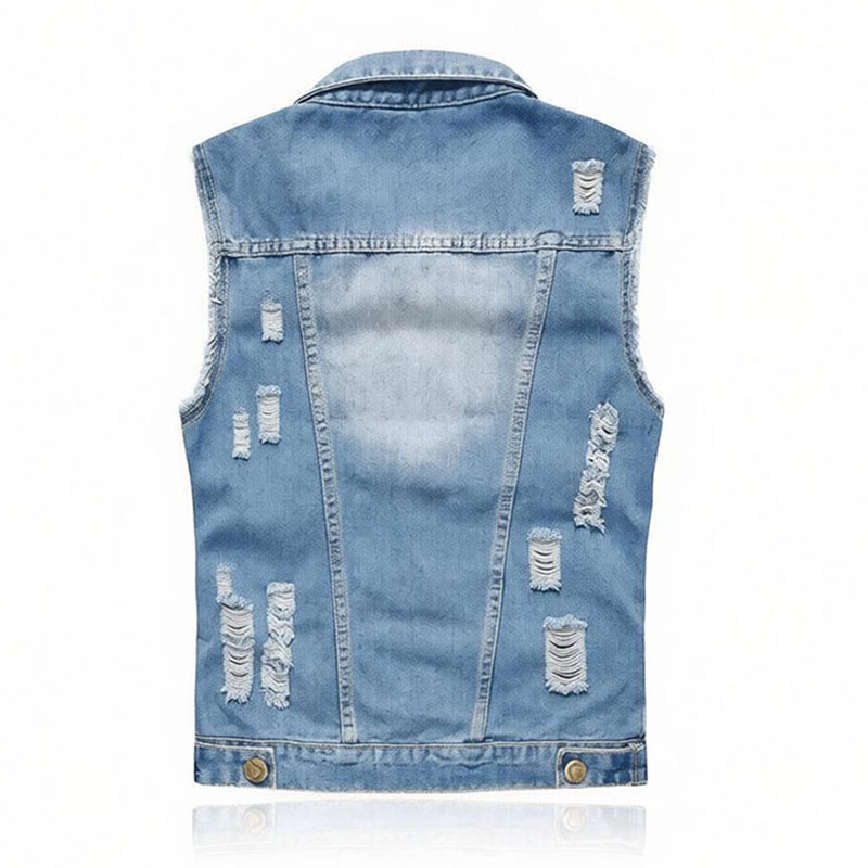 Men’s Plus Size Light Blue / B - Men'S Fashion Vest With Jeans ulasan dan harga