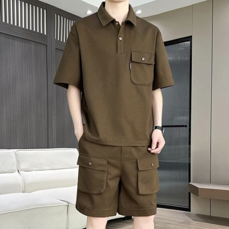 Men's Summer Short Sleeve Polo - Polo Shirt Slim ulasan dan harga