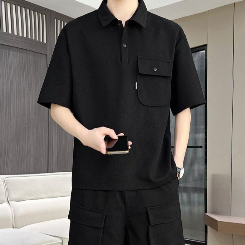 Men's Summer Short Sleeve Polo - Polo Shirt Slim ulasan dan harga