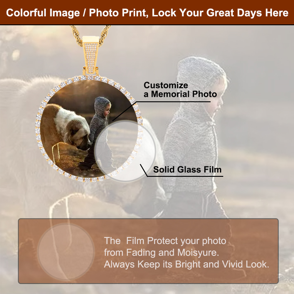 Custom Made Big Photo Medallio - Men'S Fashion Gold Chain ulasan dan harga