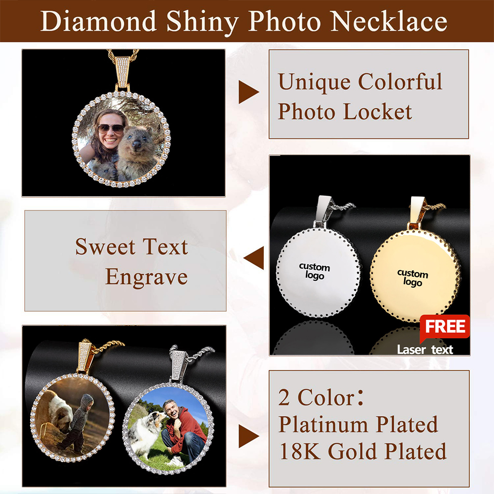 Custom Made Big Photo Medallio - Men'S Fashion Gold Chain ulasan dan harga