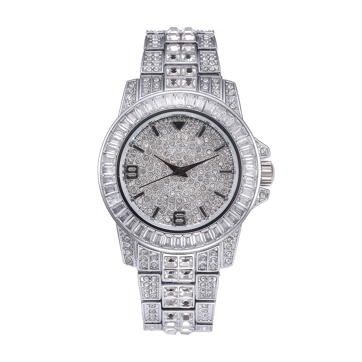 Luxury Full Stone Quartz Watch - Men'S Fashion Jewelry ulasan dan harga