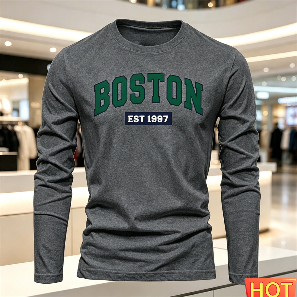 Autumn Summer Men's long sleev - Men'S Fashion T Shirts ulasan dan harga