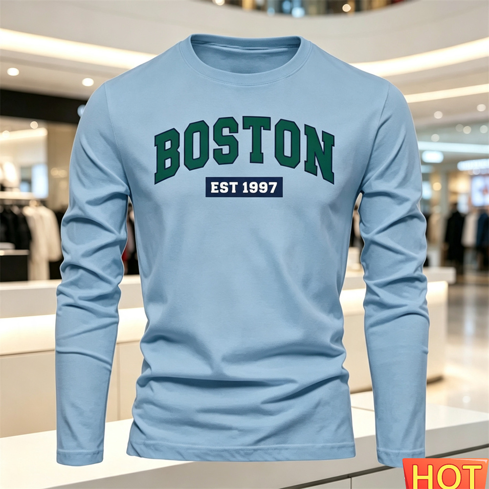 Autumn Summer Men's long sleev - Men'S Fashion T Shirts ulasan dan harga