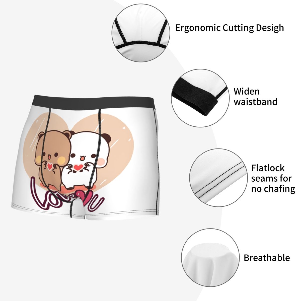 Fashion Panda And Brownie Boxe - Men'S Fashion Underwear ulasan dan harga